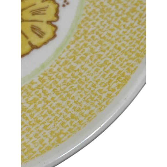 Set Of 4 Vintage Taylor Smith Taylor Nosegay Salad Bread Plates 6 3/4" Sunflower - Picture 3 of 4